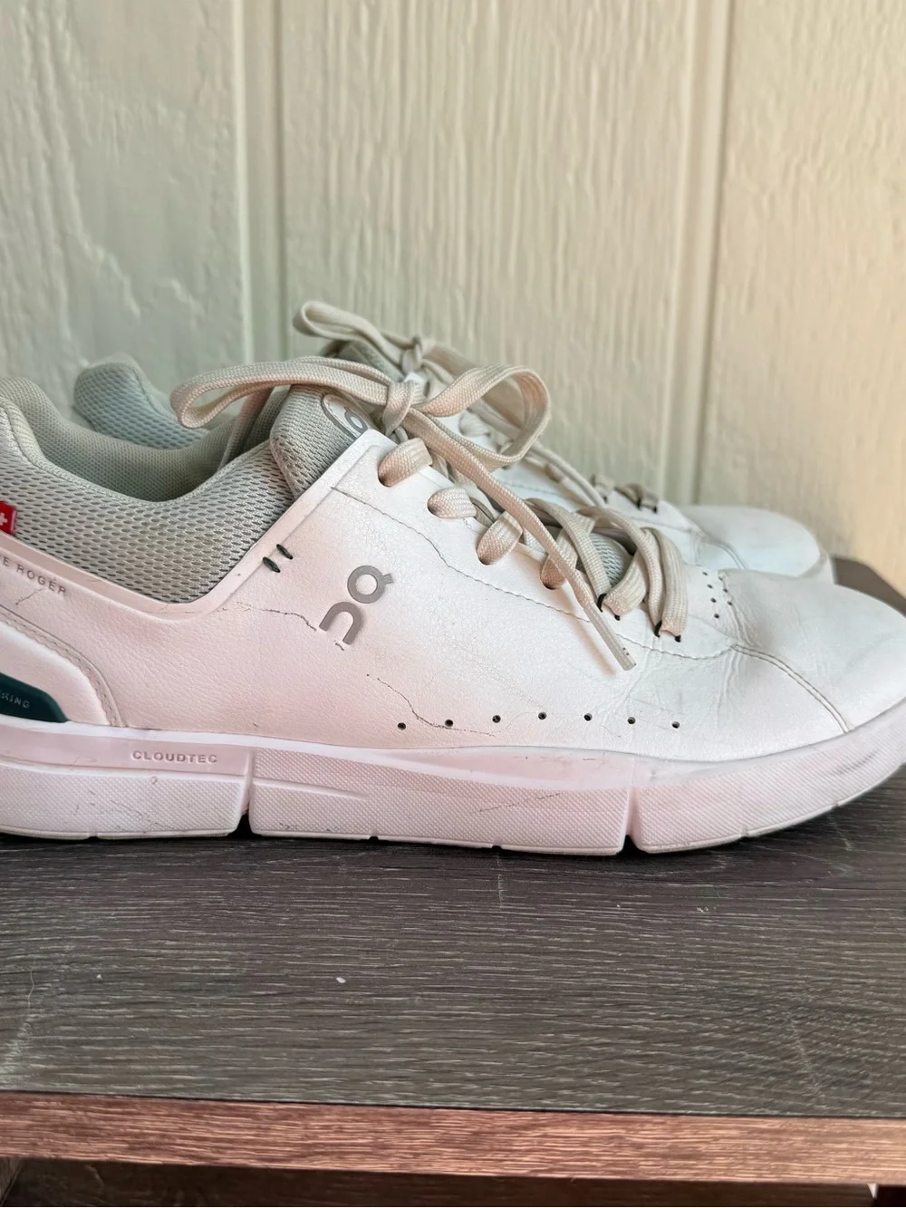ON Cloud The Roger Advantage White Low-Top Sneakers